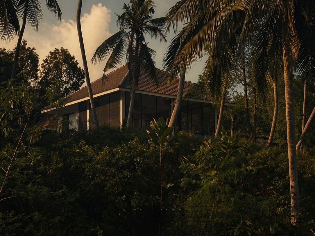 Nest Yoga shala exterior in the jungle, Koh Phangan